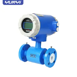 Yunyi ผู้ผลิตนมแม่เหล็กเครื่องวัดการไหลน้ําเสีย Rs485 แม่เหล็กไฟฟ้า Flowmeter เส้นผ่านศูนย์กลางขนาดเล็กแม่เหล็กไฟฟ้า Flowmeter