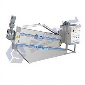 ASD-2200 Espesador de lodos de tornillo para deshidratación, máquina industrial de tratamiento de agua con gabinete de control - Product Image 4