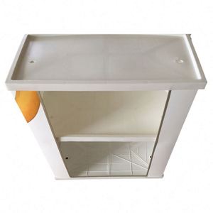 Stand publicitaire robuste pour salon professionnel, en aluminium, sur pieds, avec comptoir de réception portable, table promotionnelle - Product Image 4