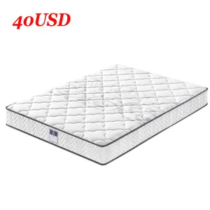 Échantillon de 40USD!!Roll up 5 zone mousse poche printemps hôtel king queen size matelas de lit dans une boîte fabricants de foshan