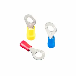 Insulated Easy Entry Ring Terminal Vinyl Lnsulated-single Sleeve Terminals Copper Insulated Ring Terminal