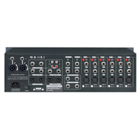 MDFX Professional 10 12 Channel Mixer Audio Bertenaga untuk Rak, Dilengkapi BT 250W Analog, Prosesor 16 Efek, Konsol Metal, EQ 3-Band