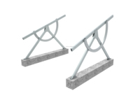 Structures en acier galvanisé pour systèmes de montage solaire au sol pour supports photovoltaïques