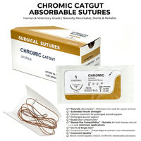 Aiguille de Suture Chirurgicale Vétérinaire en Nylon Monofilament de Haute Qualité 45cm 75cm à Coupe Inversée 2-0 3-0 4-0 5-0 pour Usage Médical Canin