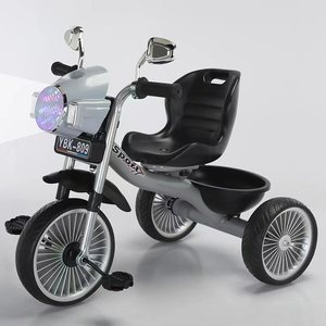 Tricycle bébé multifonctionnel avec musique et lumière, <span class=keywords><strong>jouet</strong></span> d'extérieur à 3 roues pour enfants de 1 à 8 ans - Product Image 2
