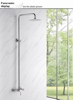 Combinaison de douche à quatre fonctions en acier inoxydable noir 304 robinets thermostatiques salle de bain pressurisé multi-vitesses jet doux à trois vitesses