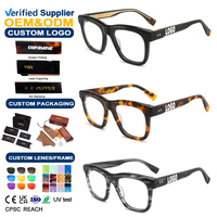 Monture de lunettes carrée épaisse et élégante 2026 pour femmes, bloquant la lumière bleue, style vintage, montures de lunettes en acétate pour hommes