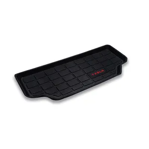 特斯拉X型可洗内饰配件环保Tpe材料黑色汽车行李箱衬垫地板垫