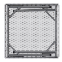 Table de jeu de mahjong et de poker minimaliste moderne ; Table pliante portable multifonctionnelle en plastique pour l'intérieur et l'extérieur ; Aucun assemblage requis