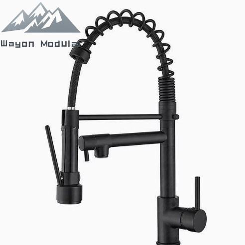 Robinet noir sans poignée rotative (sans tuyau d'arrivée d'eau)