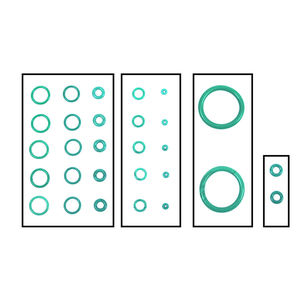 Kit de joints toriques en caoutchouc fluoré vert - OD3.5-30mm, épaisseur 1.2mm, rondelle de fixation, joint plat pour applications d'étanchéité - Product Image 5
