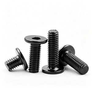 Black Oxide Hex <b>Socket</b> Pan Head Machine Screws Fully Threaded Metric Fasteners for Furniture Hardware - Product Image 2