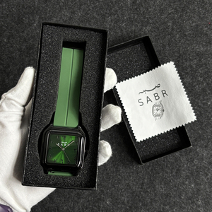 Montre pour homme <span class=keywords><strong>SABR</strong></span>, montre de mode et d'affaires, chiffres arabes, montre à quartz, montre de loisirs et de sport pour homme, boîtier en alliage, bracelet en silicone - Product Image 5