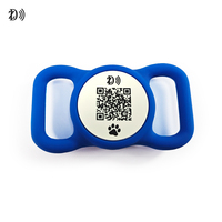 Personalisierter Einzigartiger QR-Code NFC-Chip Silikon-Haustiermarke NFC-Hundemarke Mehrfarbig für Anti-Verlust bei Haustieren