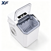 Machine à glaçons portable XF pour comptoir, mini-machine à glaçons avec une capacité de 1,5 kg, compatible 110V/220V, garantie 1 an pour un usage domestique