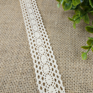 Francés nuevo diseño de moda de encaje recorte de encaje de algodón blanco ganchillo <span class=keywords><strong>bordado</strong></span> para prendas de vestir - Product Image 4