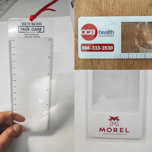 Lupa de plástico PVC BIJIA 3x, tamaño de tarjeta de crédito, lente Fresnel, lupa de PVC, marcapáginas de lectura personalizado - Product Image 3