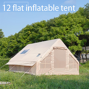 Tente de camping gonflable automatique personnalisée de 12 m² en tissu Oxford imperméable pour l'extérieur, tente familiale, fabricant OEM/ODM - Product Image 4
