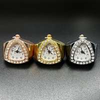 Montres à doigt pour femmes, montre vintage, bague à quartz, montre à doigt pour femmes