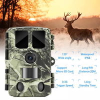 Caméra de surveillance de la faune BSTCAM 4K avec connexion vidéo et contrôle par application WiFi, portée IR 20m/85ft, détection de mouvement, déclenchement 0,3s.