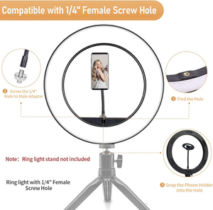 <span class=keywords><strong>1</strong></span>/4 et <span class=keywords><strong>adaptateur</strong></span> de chaussure chaude <span class=keywords><strong>adaptateur</strong></span> de montage de téléphone Flexible anneau lumière trépied support magnétique support de téléphone pour iPhone <span class=keywords><strong>Magsafe</strong></span> - Product Image 3