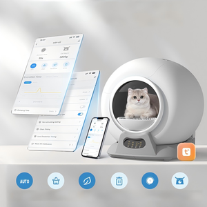<span class=keywords><strong>Serie</strong></span> <span class=keywords><strong>de</strong></span> Areneros Inteligentes Automáticos para Gatos, Baño Inteligente para Gatos, Arenero Automático con Autolimpieza - Product Image 5