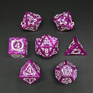 Ensembles de dés polyédriques en acrylique Cloud Dragon pour jeux de société <span class=keywords><strong>RPG</strong></span>, service d'impression personnalisée en gros pour entreprises - Product Image 2