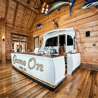 Top 10 des idées de bar de luxe de forme ovale restaurant café café comptoir de bar avec taille personnalisée