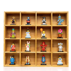 Bamboo Drawer Organizer Closet Divider <strong>Storage</strong> Wall Mounted Bow <strong>Tie</strong> <strong>Box</strong> 16 Compartments <strong>Storage</strong> <strong>Box</strong> Collectibles Display Rack - Product Image 4