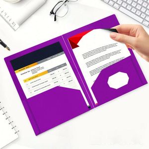 Dossiers en plastique personnalisés en gros, en PP durable, format A4, avec double pochette, options multicolores - Product Image 6