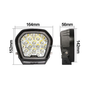 Foco LED superbrillante de 7 pulgadas para camión 4x4 todoterreno con luces de circulación diurna de dos colores Luz de conducción LED de 95W - Product Image 6