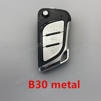Clé télécommande KEYDIY série B KD B25 B27-3 B27-4 B28 B29 B30 METAL B33 B34 pour KD900 KD-X2 KD-MAX Noir/Argent