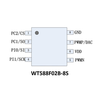 Convient à la serrure électronique et à la sonnette 16bit DSP Voice Chip MIDI Controller Voice IC Chips