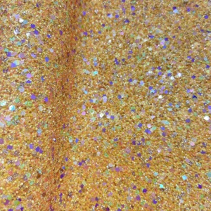 Sparkly Shiny Synthetic Vinyl Glitter Fabric Sheets Chunky Faux <strong>Leather</strong> for Shoes Bags Bow Crafts - Product Image 6