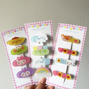 Pinzas de Pelo Acrílicas Personalizadas para Niñas, Lindas y Sencillas, Exquisitas, de Plástico Rosa Dulce, con Dijes para Flequillo, Accesorios para el Cabello, Llavero - Product Image 6