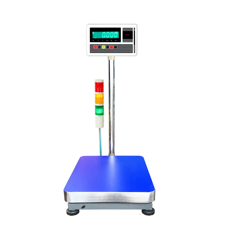 Alarm weighing scale 150KG 300KG/10G Digital Platform Bench Scale with Colorful Alarm Light