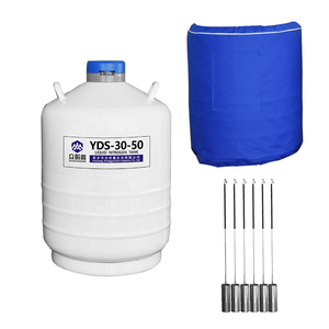 YDS-30-50 Récipient à azote liquide en alliage d'aluminium de 30 L haute capacité pour échantillons de génétique bovine en laboratoire, longue durée de vie - Product Image 1