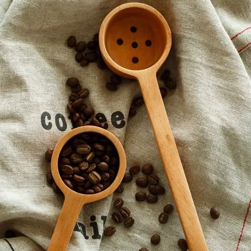 挽いた豆またはお茶のスープ調理ミキシングスターラーキッチンツール器具の測定木製コーヒー挽いたスプーンティースクープ
