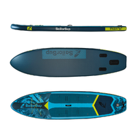 Planche à pagaie gonflable légère de qualité supérieure avec corde de rangement élastique pour adultes, idéale pour l'extérieur