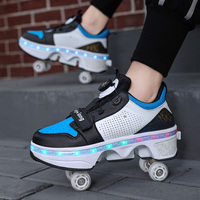 Nouveau design Skate avec roues Led chaussures à rouleaux de déformation lumineuse pour la vente en gros de chaussures en gros