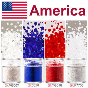 Polvo Acrílico para Uñas con Lentejuelas de Colores, para Decoración de Uñas, con Purpurina, para Fiestas, Fútbol Americano, Set de Polvos para Uñas - Product Image 4