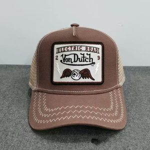 Casquette de camionneur brodée Von Dutch, maille respirante, design graffiti, pour les sports de plein air, les loisirs, motif personnalisé VON Baseball Ca - Product Image 6
