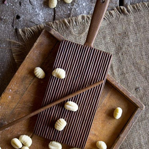 Wooden Pasta Kneading Board Striped Eco-Friendly Pastry Board For Homemade Spiral Pasta Kitchen Cooking <b>Tool</b> - Product Image 3