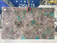 Patch en granit verte turquoise, 1 pièce, de luxe, style exotique, pour la décoration de l'hôtel