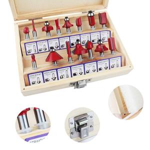 Milling Cutter Set 15-Piece 12 Mm Single Flute Carbide For <b>Engraving</b> Machine Woodworking <b>Tools</b> - Product Image 1
