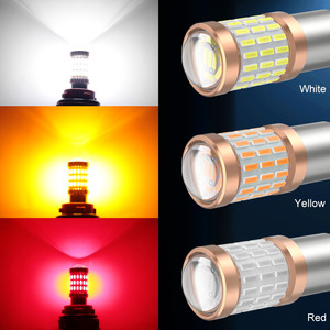Lámparas automáticas de 12V, 60SMD, 4014, 1156, 1157, BA15S, <span class=keywords><strong>P21W</strong></span>, P21/5W, BAY15D, BAU15S, 7440, 7443, luz de freno de giro, bombillas inversas con lente de proyector - Product Image 6