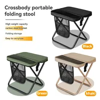 Chaise pliante portable haut de gamme en acier haute teneur en carbone, grande capacité de charge, durable pour le camping, la randonnée, la plage et les activités de plein air