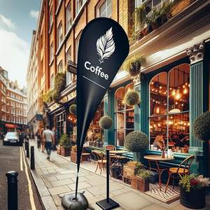 Kit de <span class=keywords><strong>Drapeau</strong></span> Plume Personnalisé de 3,6 m de Haut pour Publicité Extérieure avec Mât en Aluminium pour Promotion Commerciale – Vente en Gros - Product Image 4