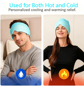 Gorro Personalizado para Alivio de Migrañas y Dolores de Cabeza con Terapia de Frío/Calor, Alivio del Dolor y del Estrés, Compresa de Hielo y Compresa Facial - Venta al por Mayor - Product Image 5