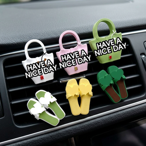 Luxury <b>Car</b> Vent <b>Clip</b> Air Freshener Handmade Plastic Natural Evaporation Electricity-Free Long-lasting Customizable Decoration - Product Image 1